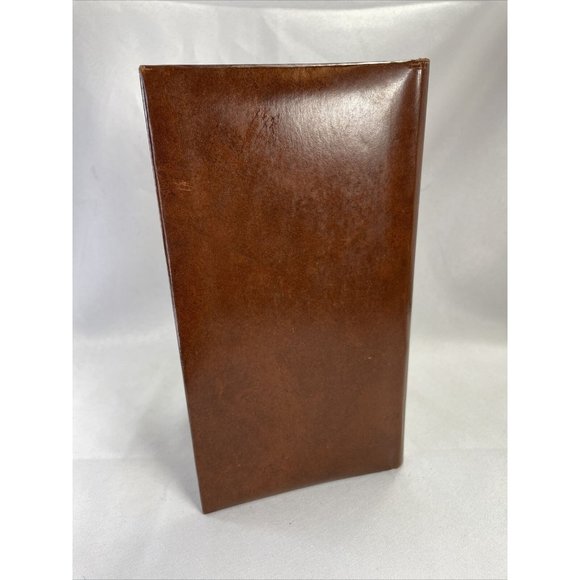 Springfield Brown Faux Leather Photo Square Photograph Album Vintage Mini - Picture 5 of 12